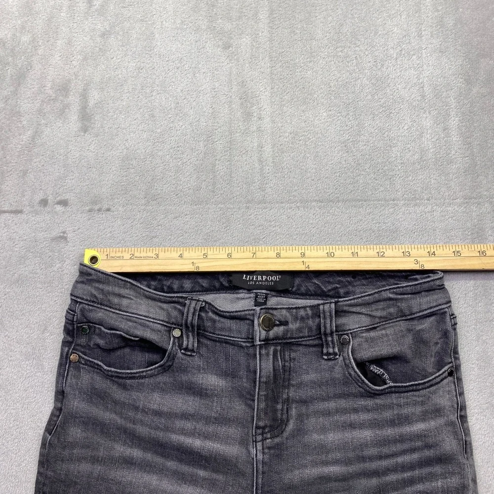 Liverpool Los Angeles Eco Logical Petite Straight‎ Leg Jeans Faded Black 4/27P